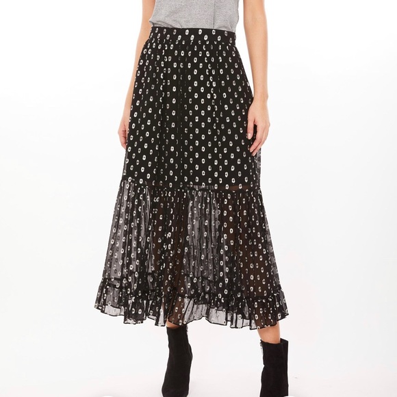 Generation Love Selena Skirt in Black/Silver Size S - Picture 2 of 11